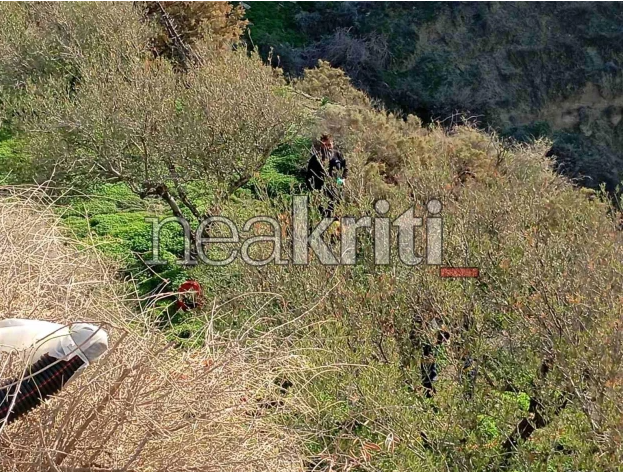Σε εξέλιξη επιχείρηση διάσωσης στο Ηράκλειο μετά από πτώση άνδρα σε γκρεμό (Φωτογραφίες)