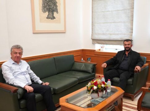 Συνάντηση Περιφερειάρχη Κρήτης με τον Δήμαρχο Γόρτυνας