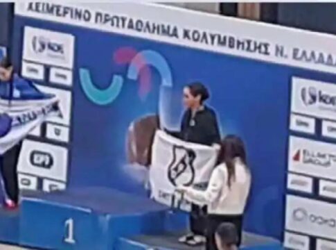 Χάλκινο μετάλλιο στο χειμερινό πρωτάθλημα η 13χρονη κολυμβήτρια του ΟΦΗ Ευτυχία Ροβυθάκη