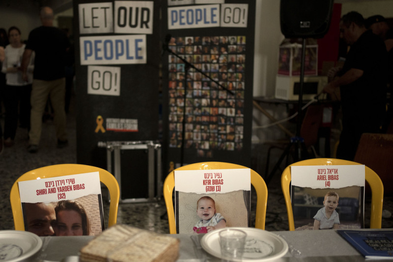 images of the Bibas family, hostages