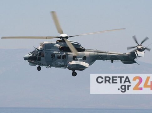 Επιχείρηση αεροδιακομιδής τραυματία μετανάστη από την Γαύδο