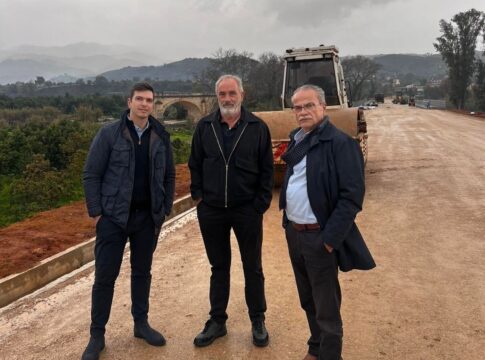 Επίσκεψη Μαρκογιαννάκη – Μαλανδράκη στη γέφυρα του Κερίτη