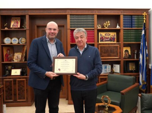 Επίσκεψη του Προέδρου της Ένωσης Νέων Αυτοδιοικητικών Ελλάδος στον Περιφερειάρχη Κρήτης