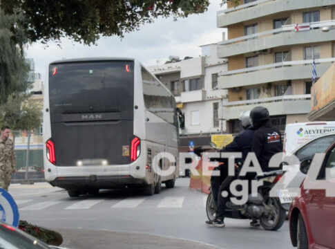 Hράκλειο: Λεωφορείο… αναστάτωσε το κέντρο της πόλης