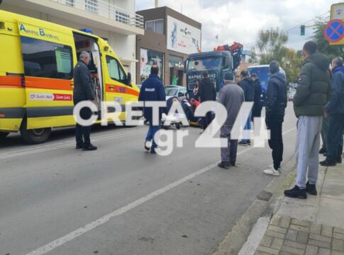 Κρήτη: Μηχανή παρέσυρε και τραυμάτισε γυναίκα (εικόνες)