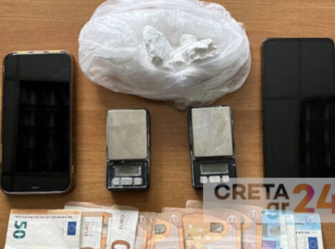 Κρήτη: Ο έλεγχος σε σπίτι αποκάλυψε κοκαΐνη, ζυγαριές και μετρητά