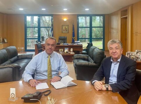 Συνάντηση Περιφερειάρχη Κρήτης με τον Υπουργό Υποδομών και Μεταφορών