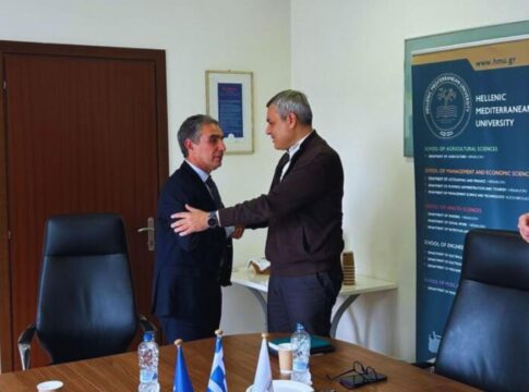 Τα προβλήματα του Ελληνικού Μεσογειακού Πανεπιστημίου στο επίκεντρο συνάντησης του Χάρη Μαμουλάκη με τον Πρύτανη Νίκο Κατσαράκη