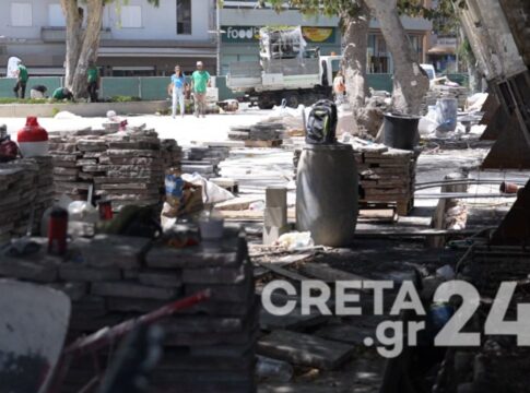 Αγώνας δρόμου για να ανοίξει η Πλατεία Ελευθερίας