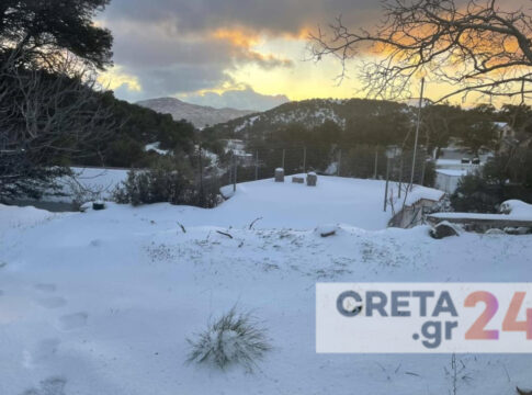 Επικαιροποίηση του έκτακτου δελτίου καιρού – Έρχονται καταιγίδες και χιόνια στην Κρήτη