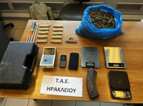Ηράκλειο: Δύο συλλήψεις για κατοχή και διακίνηση ναρκωτικών