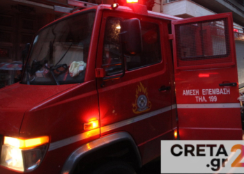 Ηράκλειο: Φωτιά σε μεζονέτα σήμανε συναγερμό στην πυροσβεστική