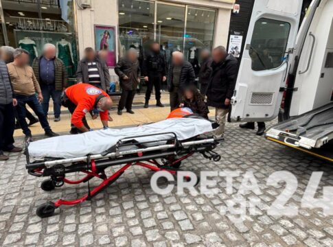 Ηράκλειο: Μηχανάκι έπεσε σε ανοιχτό φρεάτιο – Τραυματίστηκε ο οδηγός