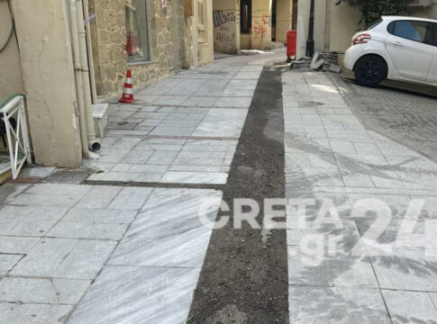 Ηράκλειο: Πότε θα αποκατασταθούν οι πεζόδρομοι μετά τα έργα για τις οπτικές ίνες