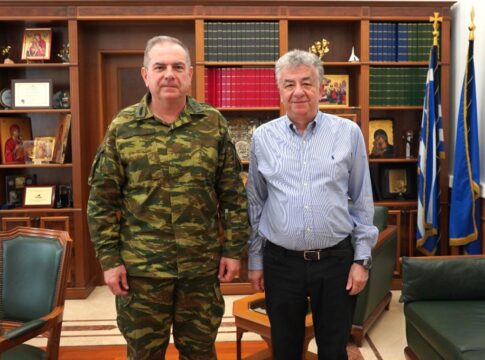 Ο νέος διοικητής της 44ης Στρατιωτικής Διοίκησης ΤΑΛΩΣ (πρώην ΣΕΑΠ) επισκέφθηκε σήμερα τον Περιφερειάρχη Κρήτης