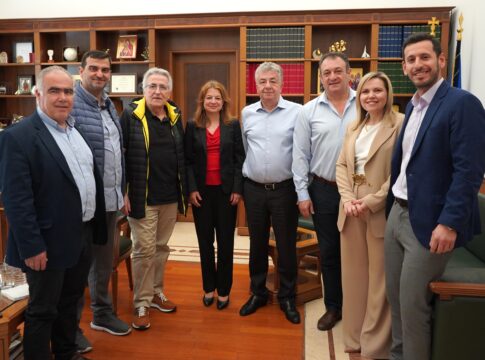 Ο Πρόεδρος της ΓΣΕΕ και η Διευθύντρια του Ιδρύματος «Friedrich Ebert» στην Περιφέρεια Κρήτης