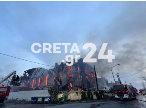 Πυρκαγιά σε εργοστάσιο στη ΒΙΠΕ Ηρακλείου: Τι συνέβη με το νερό;