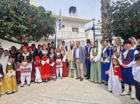 Σε πανηγυρικό κλίμα ο εορτασμός της 25ης Μαρτίου στον Δήμο Χερσονήσου