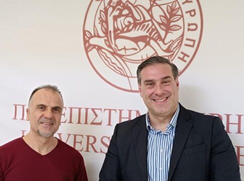 Στην Σχολή Θετικών και Τεχνολογικών Επιστημών του Πανεπιστημίου Κρήτης ο Αντιπεριφερειάρχης Διασύνδεσης με Ερευνητικά και Ακαδημαϊκά Ιδρύματα