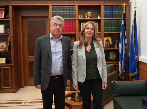 Συνάντηση Δημάρχου Γαύδου με τον Περιφερειάρχη Κρήτης