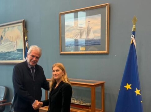 Συνάντηση Σέβης Βολουδάκη με τον Υπουργό Ναυτιλίας & Νησιωτικής Πολιτικής