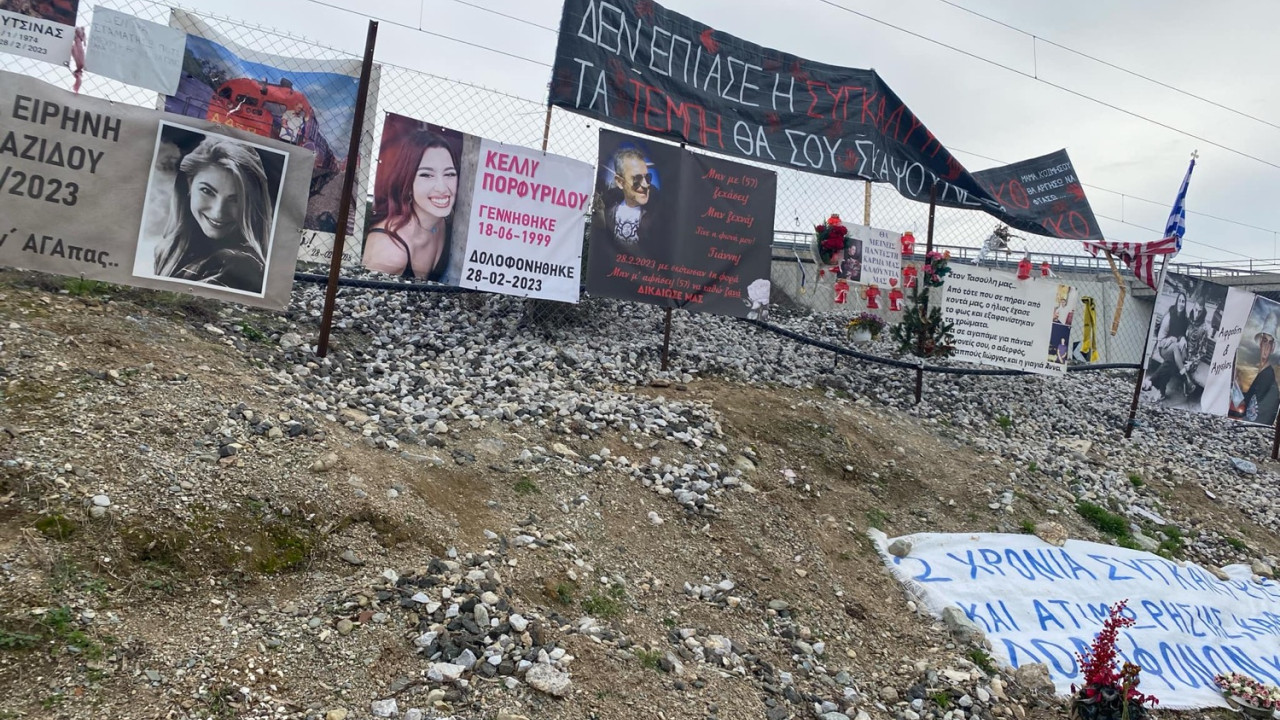 Θεσσαλονίκη: Μοτοπορεία για τα Τέμπη ως το σημείο της τραγωδίας