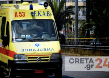 Τροχαίο σε κεντρικό δρόμο του Ηρακλείου – Εκσφενδονίστηκε στον αέρα ο οδηγός
