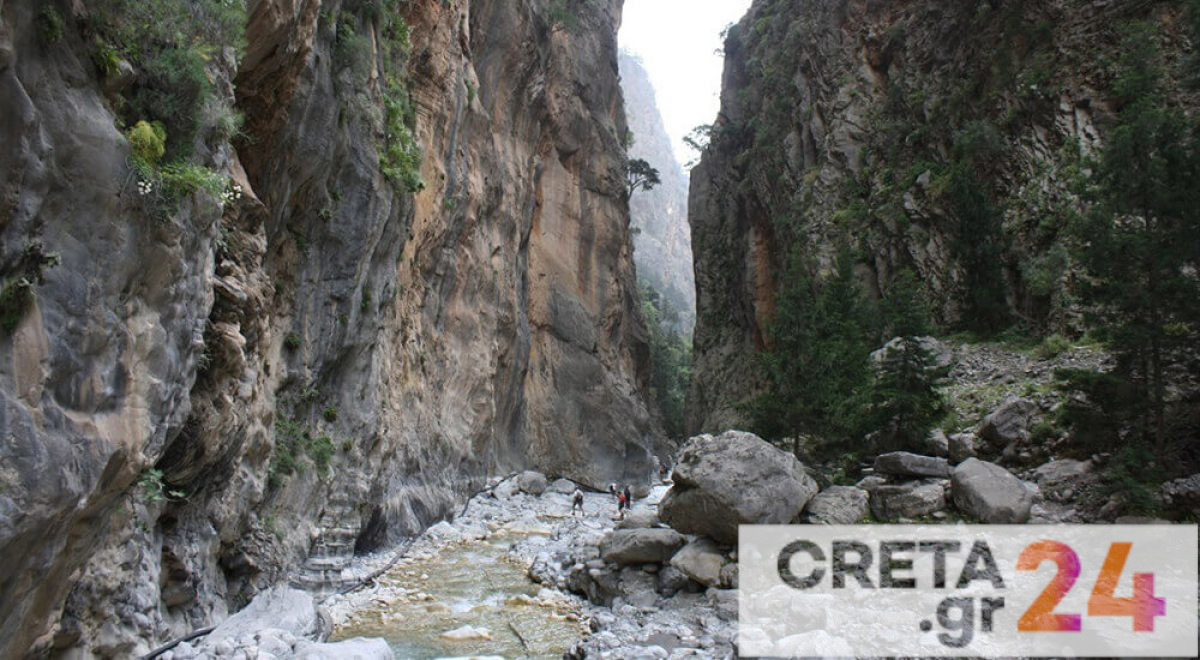 Επιχείρηση διάσωσης στο φαράγγι της Σαμαριάς – Άνδρας έπεσε από ύψος 25 μέτρων