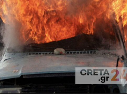 «Λαμπάδιασε» όχημα στον ΒΟΑΚ