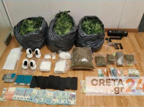 Μέχρι την Κρήτη τα «πλοκάμια» εγκληματικής οργάνωσης που διακινούσε SKUNK και κοκαΐνη – Βίντεο και εικόνες