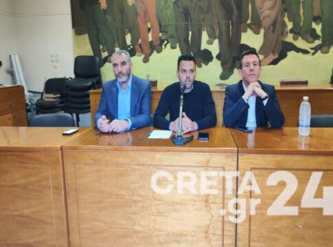 Περιοδεία Δουδωνή και Χνάρη στα Χανιά: Ετοιμάζουμε ένα πρόγραμμα δυναμικό που θα απαντά στα προβλήματα της κοινωνίας