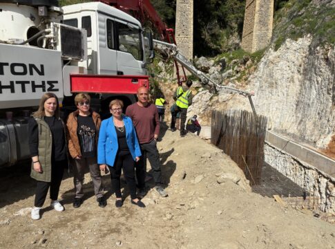 Στο έργο “Οδικός Άξονας Ρέθυμνο – Απόστολοι – Μάνδρες” η Αντιπεριφερειάρχης Ρεθύμνου