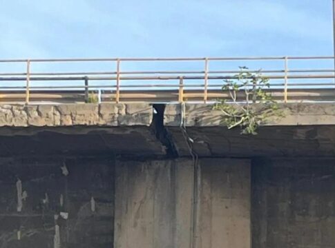 Τι έδειξε ο έλεγχος στη γέφυρα της Κνωσσού μετά την πτώση κομματιών τσιμέντου – Εικόνες