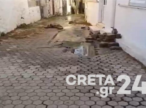 Το νερό «τρέχει» επί μέρες σε χωριό του Δήμου Ηρακλείου – Εικόνες και βίντεο