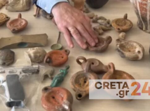 Υπόθεση αρχαιοκαπηλίας στην Κρήτη: Έξι συλλήψεις – Τα εντυπωσιακά ευρήματα των αρχών