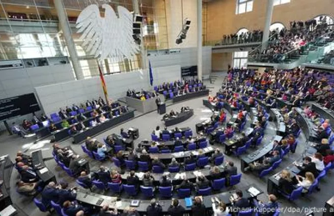 Ολομέλεια Bundestag κατά την εκλογή καγκελαρίου