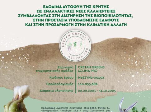 Εδώδιμα αυτοφυή της Κρήτης ως εναλλακτικές νέες καλλιέργειες – Ειδικό σεμινάριο για τους αγρότες στο ΕΛ.ΜΕ.ΠΑ