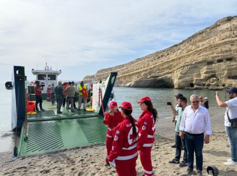 Εντυπωσιακή και απόλυτα επιτυχημένη η αντιπυρική άσκηση «ΙΟΛΑΟΣ» εκκένωσης στα Μάταλα του Δήμου Φαιστού