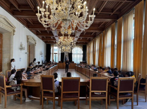 Επίσκεψη από τους μαθητές του 47ου Δημοτικού Σχολείου στον Δήμαρχο Ηρακλείου