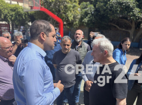 Ισχυρός σεισμός στην Κρήτη: Έφτασε στο Ηράκλειο ο Γιάννης Κεφαλογιάννης