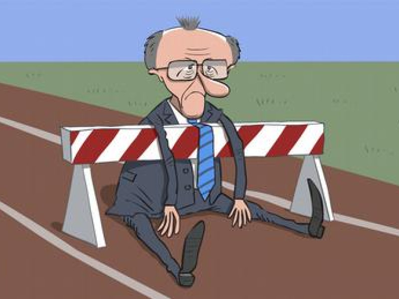 Καρικατούρα Μερτς σε αδιέξοδο