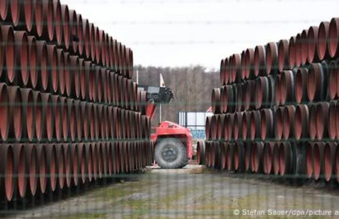 Στοιβαγμένοι σωλήνες Nord Stream 2