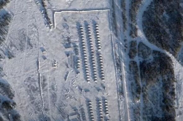 Russian troops on Finnish border