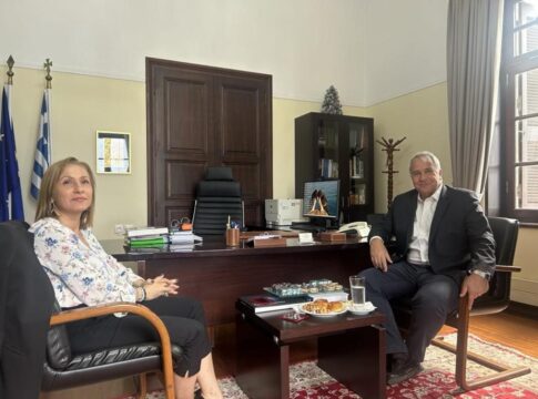Στην Αποκεντρωμένη Διοίκηση Κρήτης ο Υπουργός Μετανάστευσης και Ασύλου Μάκης Βορίδης
