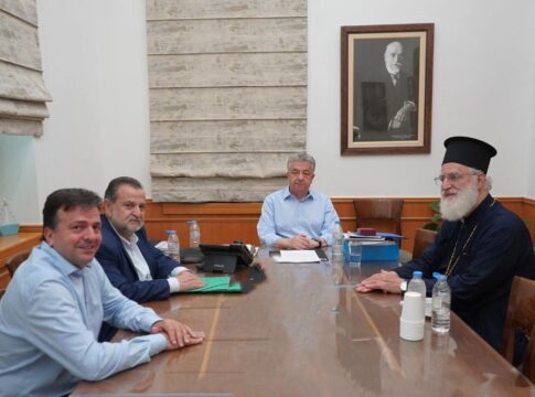 Στήριξη της Περιφέρειας Κρήτης στην αποκατάσταση του Ιερού Ναού Μεταμόρφωσης του Σωτήρος στο Αρκαλοχώρι