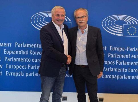 Συνάντηση του δημάρχου Πλατανιά με τον Ευρωβουλευτή Γ. Μανιάτη στις Βρυξέλλες