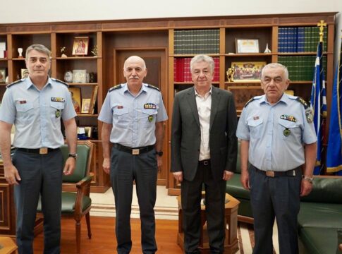 Συνάντηση του Περιφερειάρχη Κρήτης με τον Γενικό Επιθεωρητή Αστυνομίας Νοτίου Ελλάδας
