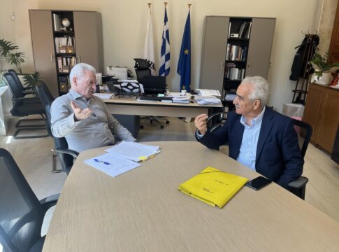 Τα έργα του ΒΟΑΚ στην «παράκαμψη» Ηρακλείου στο επίκεντρο συνάντησης Καλοκαιρινού – Κουκιαδάκη