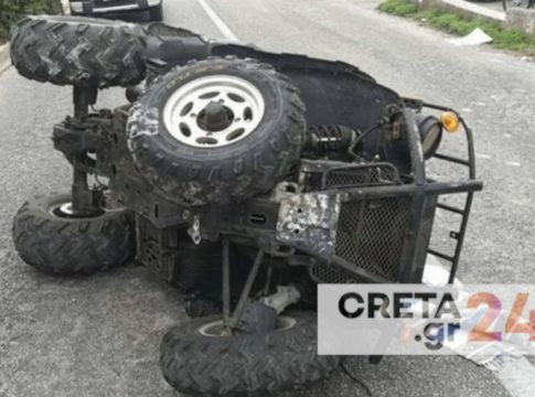 Τροχαίο ατύχημα με ανατροπή «γουρούνας» στον ΒΟΑΚ – Μια τραυματίας