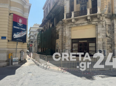 Διάδρομος στην Επιμενείδου για τους πεζούς για να μην αφαιρούνται τα κιγκλιδώματα